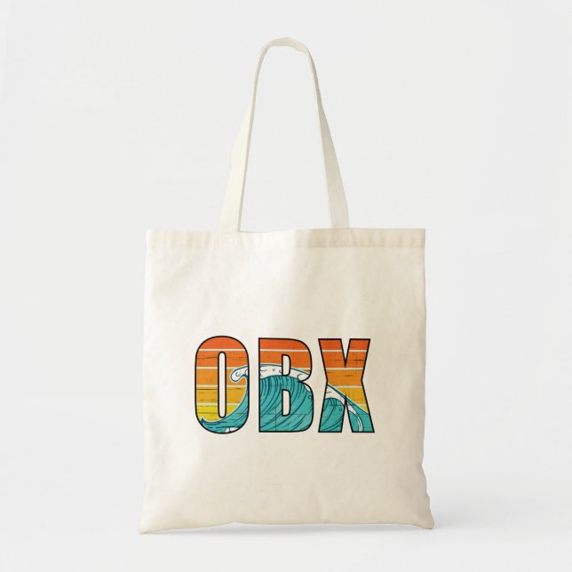 Tote Bag Outer Banks North Carolina Surfing T-Shirt (Devant)