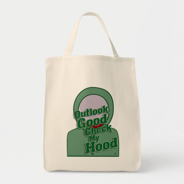 Tote Bag Outlook Bon Vérifier Mon Hood Motto Dessin (Devant)