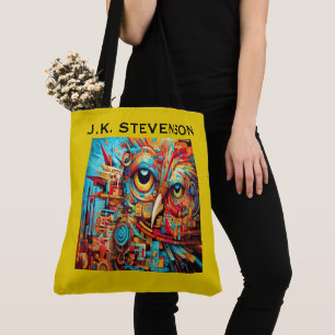 TOTE BAG OWL ART COLORÉ