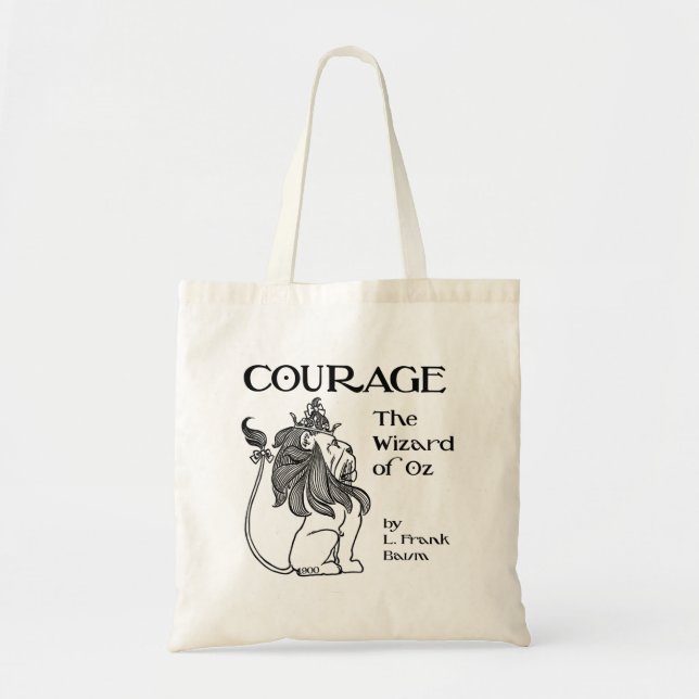 Tote Bag Oz Lion Courage Halloween Wizard OZ Cowardly Li (Devant)