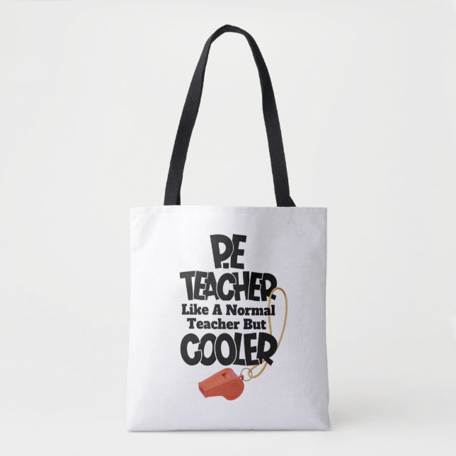 Tote Bag P.E. Professeur comme un enseignant normal mais Gl (Devant)