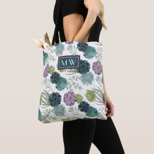 Tote Bag PA succulente de collection de bonheur d'usine du