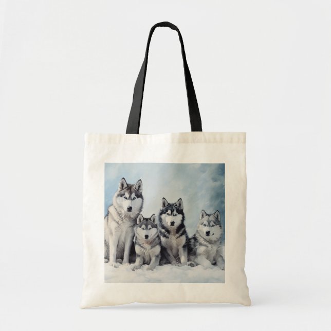 Tote Bag Pack Sibérien Husky (Devant)