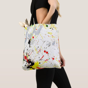 Tote Bag Paint Splatter