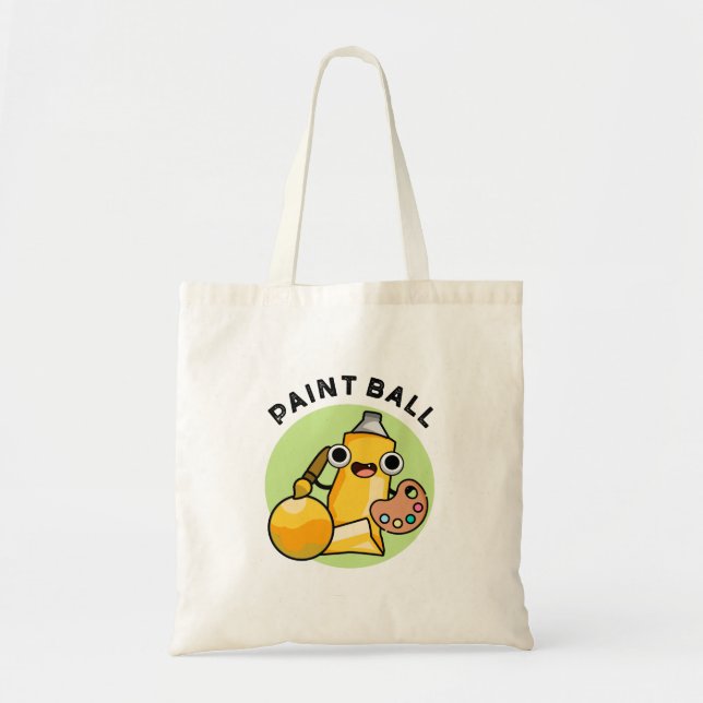 Tote Bag Paintball Funny Paint Pun (Devant)