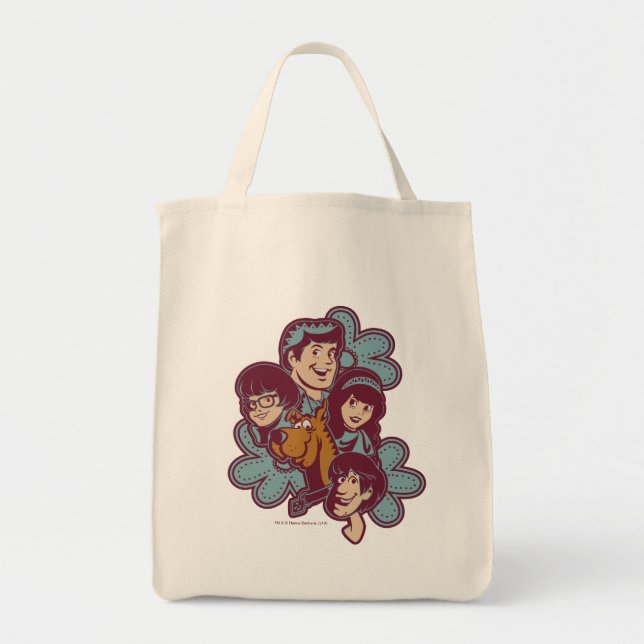 Tote Bag Paisely Flower Scooby-Doo et le Gang (Devant)