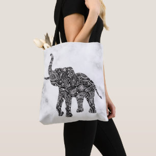 Tote Bag Paisley Elephant