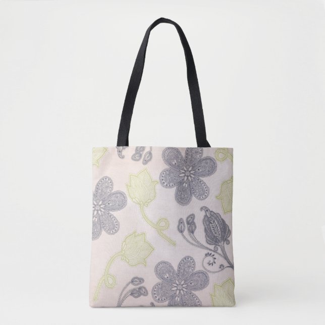 Tote Bag Paisley Flowers (Devant)