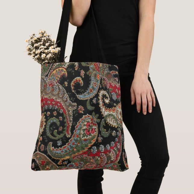 Tote Bag Paisley Fractal (De près)