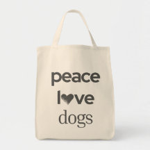 Paix Amour Chiens Affirmation Graphique pour Amour