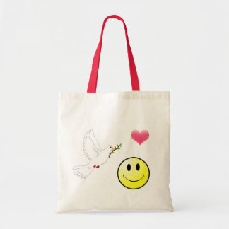 Tote Bag Paix, amour, et bonheur