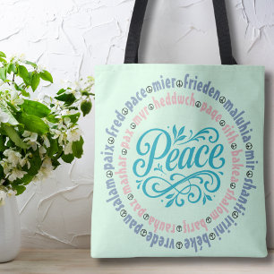 Tote Bag Paix dans toutes les langues