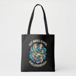 Tote Bag Paix dehors Milieu Bonjour Lycée Tie Dye 
