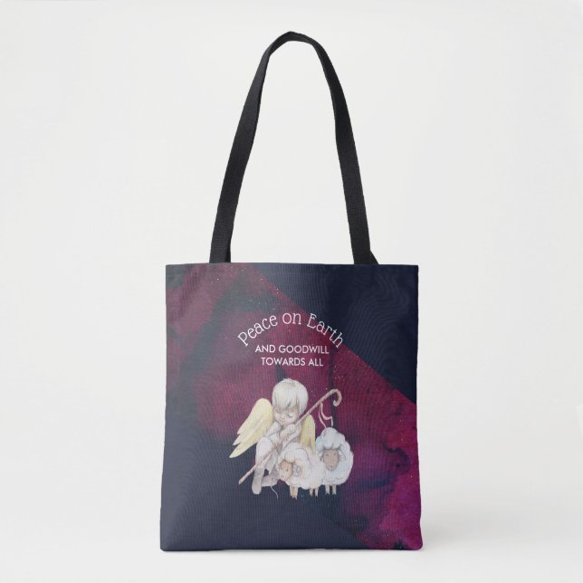Tote Bag Paix sur Terre et bonne volonté envers tous les be (Devant)