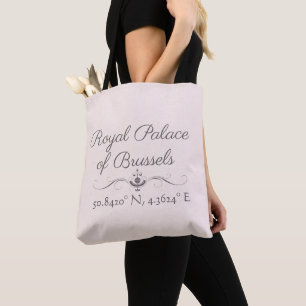 Tote Bag Palais Royal de Bruxelles Latitude Longitude Ston