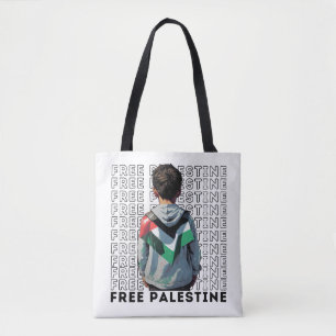 Tote Bag PALESTINE LIBRE blanc