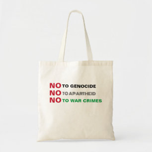 TOTE BAG PALESTINE LIBRE NON AUX CRIMES DE GUERRE APARTHEID
