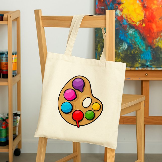 Tote Bag Palette d'art Peintres (Créateur téléchargé)