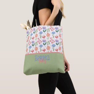 Tote Bag Palette Douce des Fleurs de Printemps