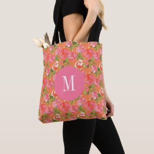Tote Bag Palm Beach ornements de Noël Monogramme