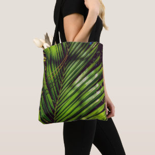 Tote Bag Palm Frond, aiguilles de pin et ombres Fourre-tout