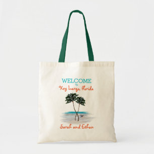 Tote Bag Palm Trees Week-end Mariage Bienvenue