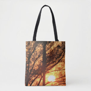Tote Bag Palmier au soleil Chaud Horizon