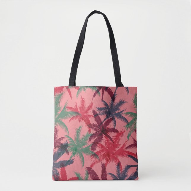 Tote Bag Palmiers sans couture motif (Devant)