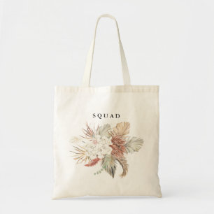 Tote Bag Pampas de brigade séché herbe Tropical Floral