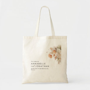 Tote Bag Pampas rustique herbe fleurie le mariage de