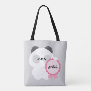Tote Bag Panda à faible énergie certifié