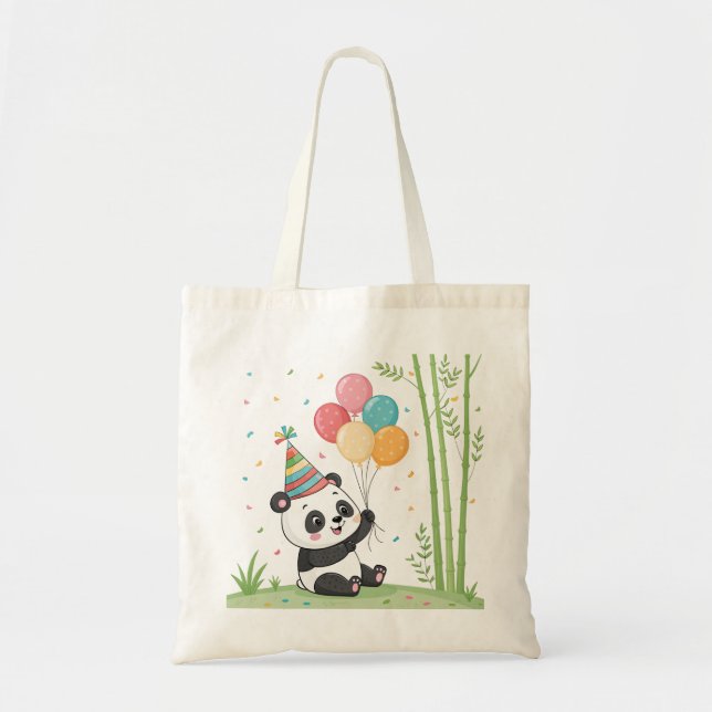 Tote Bag Panda Party Time (Devant)