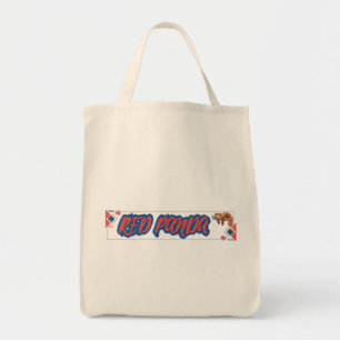 TOTE BAG PANDA ROUGE "ZZZ"