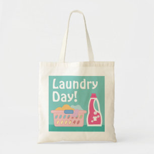 Tote Bag Panier de jour de blanchisserie et bande dessinée