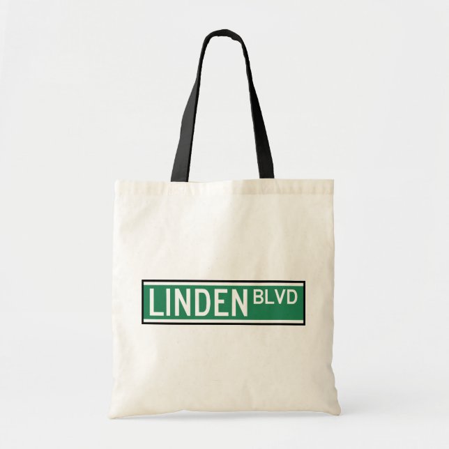 Tote Bag Panneau Boulevard Linden (Devant)