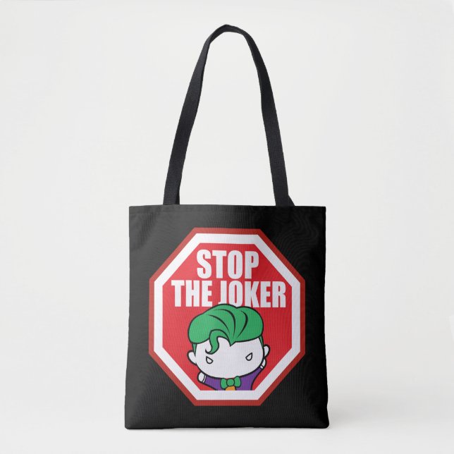 Tote Bag Panneau Chibi "Stop The Joker" (Devant)