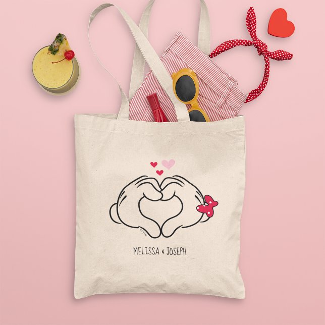 Tote Bag Panneau Coeur personnalisé Mickey & Minnie Making (Créateur téléchargé)