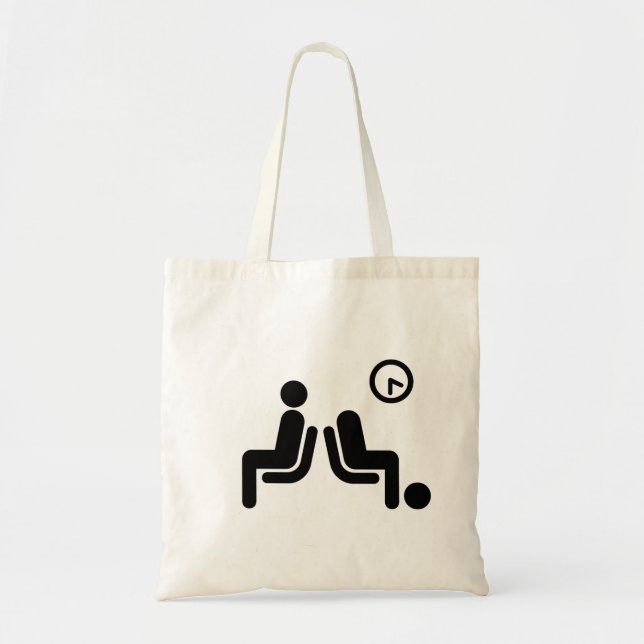 Tote Bag Panneau d'attente long (Devant)