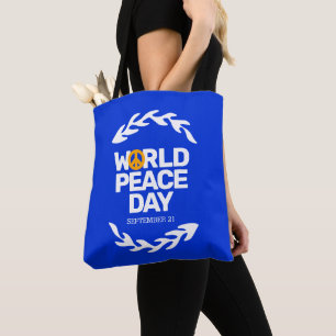 Tote Bag Panneau de paix de la Journée Mondiale de la Paix
