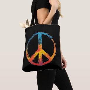 Tote Bag Panneau de paix Rainbow