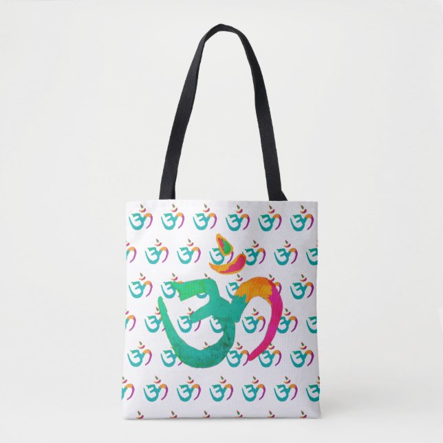 Tote Bag Panneau OM coloré (Devant)