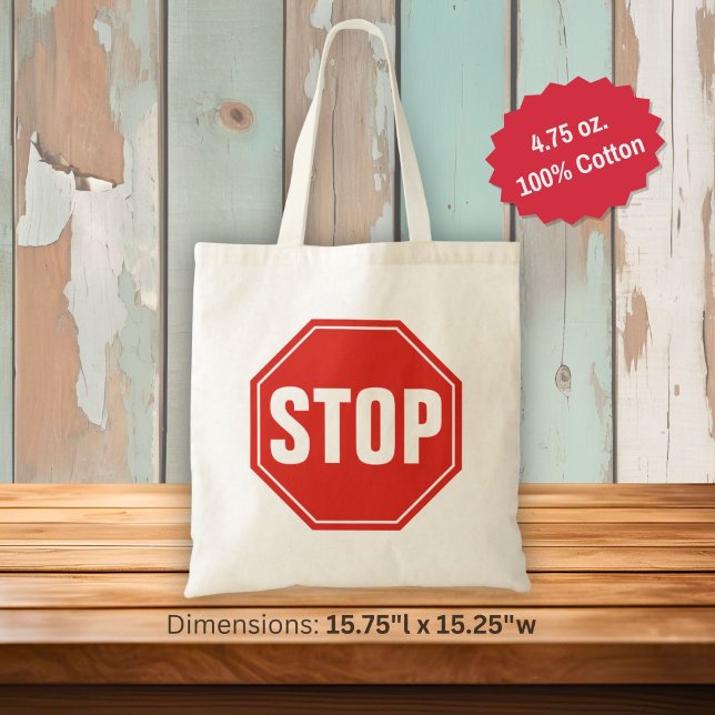 Tote Bag Panneau STOP (Créateur téléchargé)