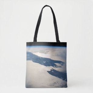 Tote Bag Panorama depuis l'espace Highlights Cook Strait