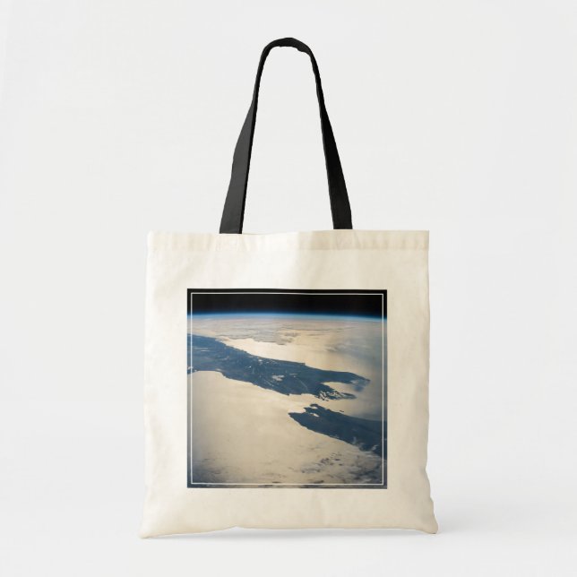 Tote Bag Panorama depuis l'espace Highlights Cook Strait (Devant)