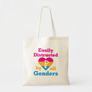 Tote Bag Pansexuel Facilement Distrait Par Tous Les Sexes