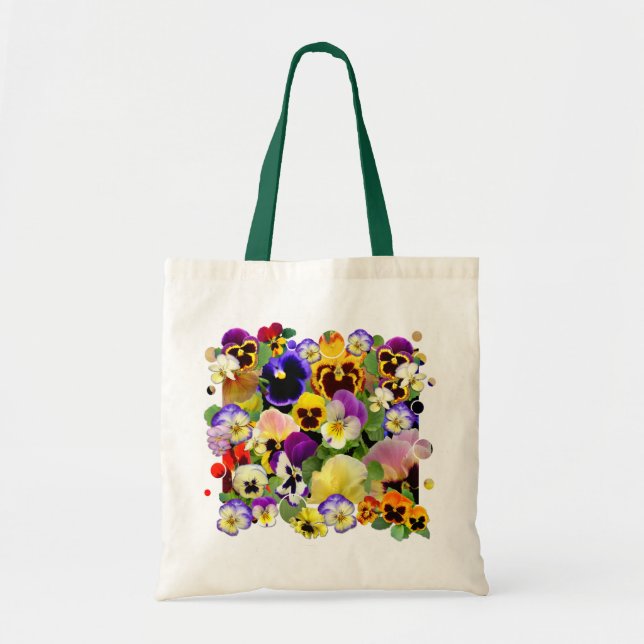 Tote Bag Pansy Patchwork (Devant)