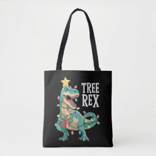 Tote Bag Pantalon de pyjama Christmas Dinosaur Tree Rex Xma