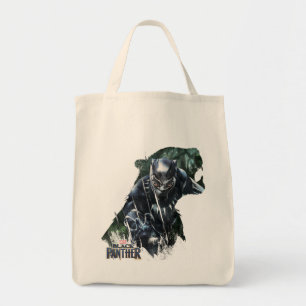Tote Bag Panthère noire Dans La Jungle