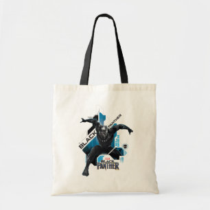 Tote Bag Panthère noire Graphique de caractères haute tec