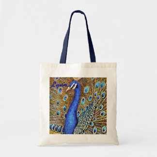 Tote Bag Paon élégant Fourre-tout